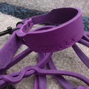 Fettlederhalsband 3 cm breit