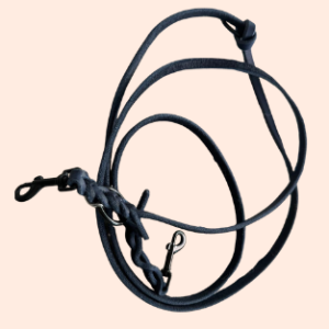 Fettlederleine – 2 m | 8 mm | mehrfach verstellbar